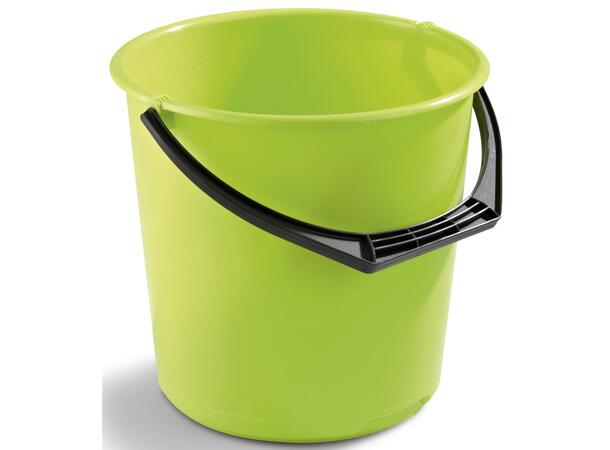 Bøtte plast 10L limegrøn 